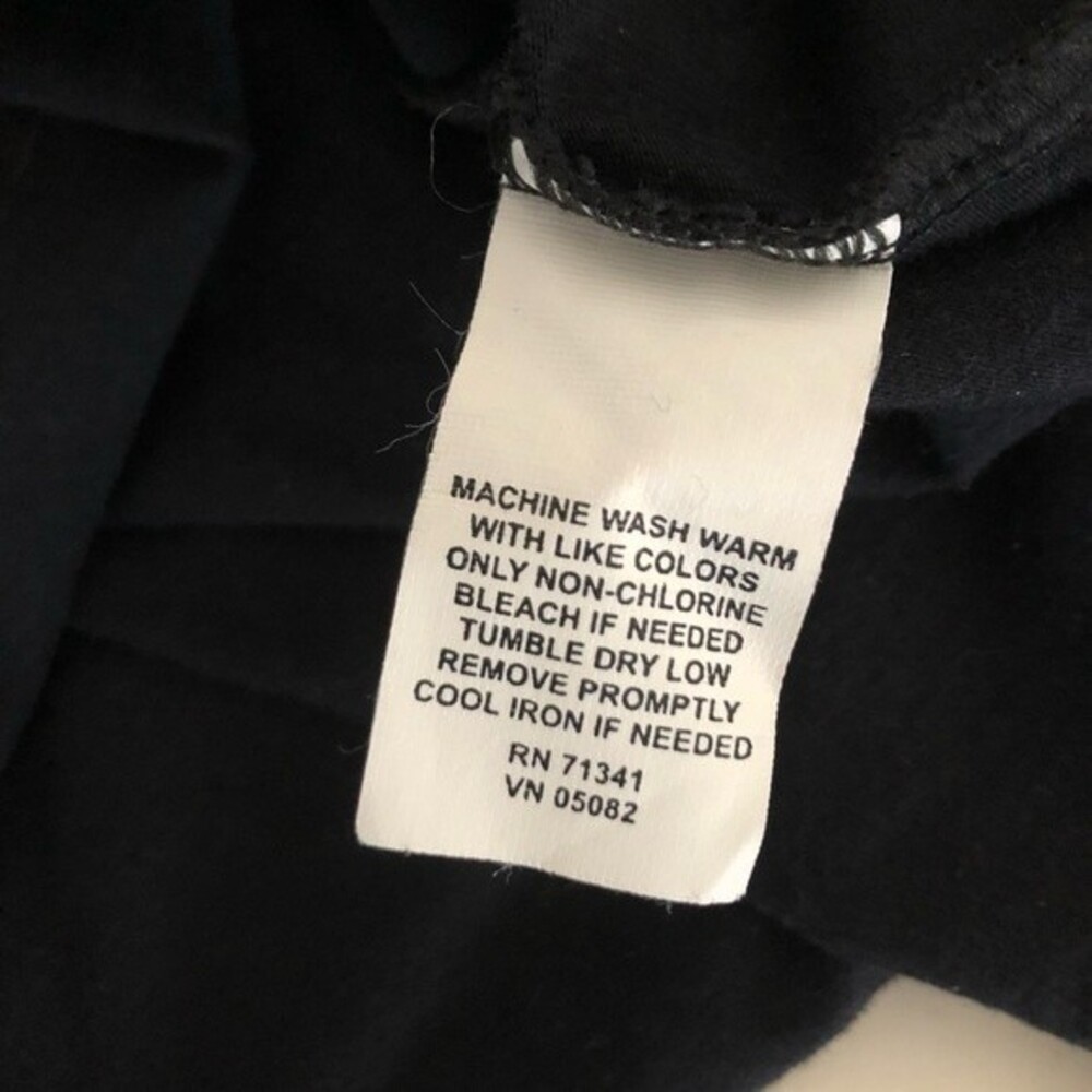 LL BEAN Athletic Pullover High Neck Quarter Zip Black White Exposed Seams Small - Picture 6 of 8